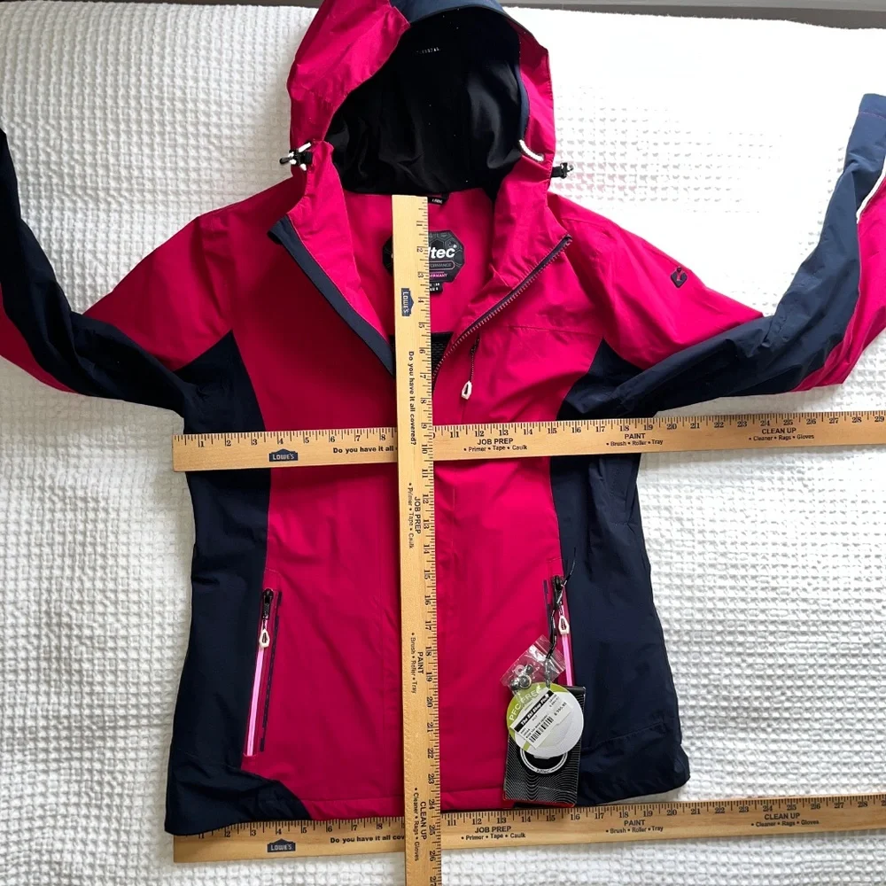 NWT Killtec Kow 104 Insulated Hooded Ski Jacket Dark Orchid - Picture 4 of 8